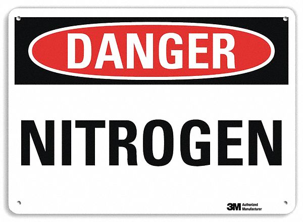 Danger Sign 10 inx14 in Plastic