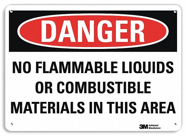 Danger Sign 7 in x 10 in Aluminum