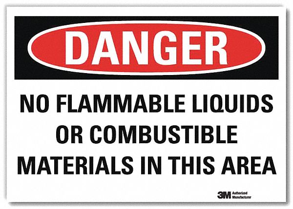 Danger Sign 5inx7in Reflective Sheeting