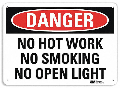 Danger Sign 7 in x 10 in Plastic