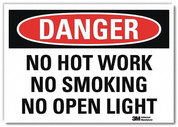 Danger Sign 7 in x 10 in Rflct Sheeting