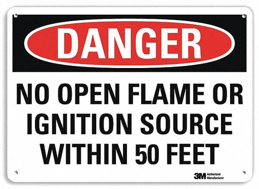 Danger Sign 7 inx10 in Plastic