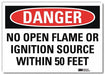 Danger Sign 10inx14in Reflctv Sheeting