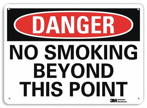 Danger Sign 10 inx14 in Plastic
