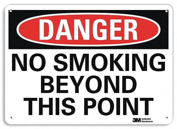Danger Sign 10 inx14 in Aluminum