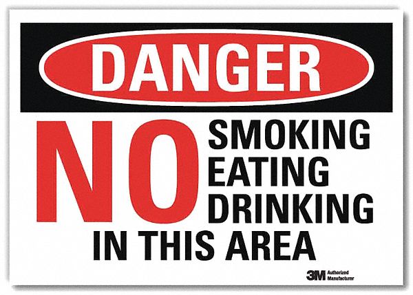 Danger Sign 5inx7in Reflective Sheeting