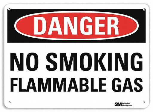 Danger Sign 7 in x 10 in Plastic