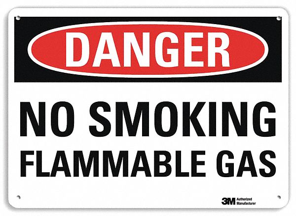 Danger Sign 7 in x 10 in Plastic