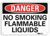 Danger Sign 7 in x 10 in Plastic