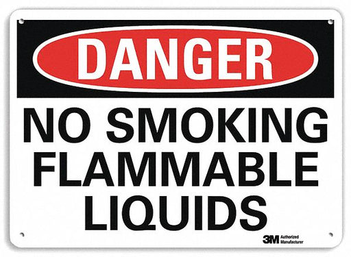 Danger Sign 7 in x 10 in Plastic