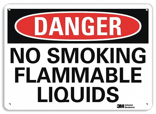Danger Sign 7 in x 10 in Aluminum