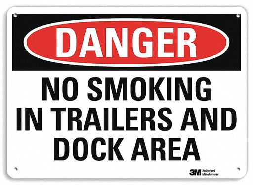Danger Sign 7 inx10 in Plastic