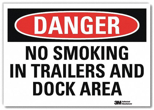 Danger Sign 10 in x 14 in Rflct Sheeting