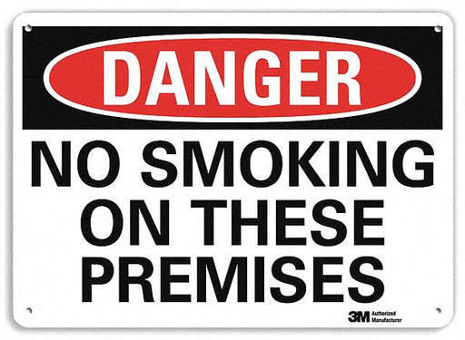 Danger Sign 10 inx14 in Plastic