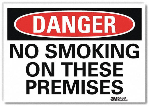 Danger Sign 10 in x 14 in Rflct Sheeting
