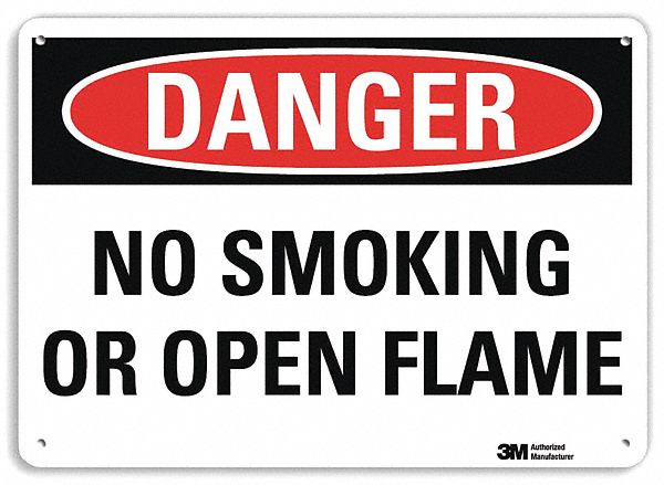 Danger Sign 7 inx10 in Plastic