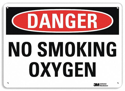 Danger Sign 10 in x 14 in Plastic