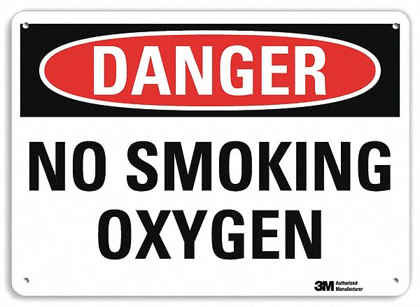 Danger Sign 7 in x 10 in Aluminum
