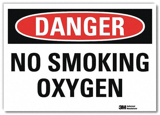 Danger Sign 10 in x 14 in Rflct Sheeting