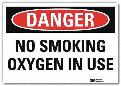Danger Sign 5 in x 7 in Rflct Sheeting
