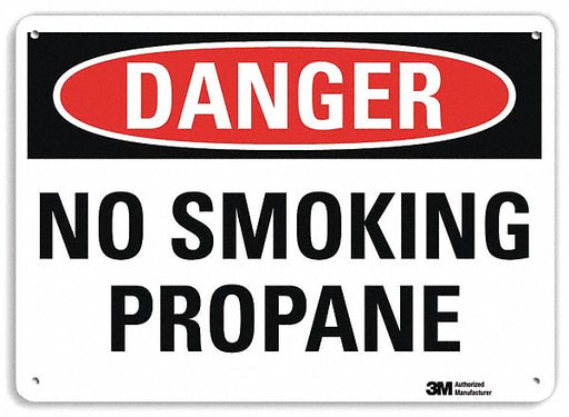 Danger Sign 10 in x 14 in Plastic