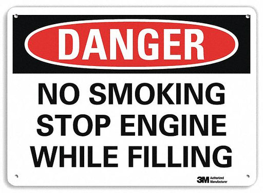 Danger Sign 10 in x 14 in Plastic