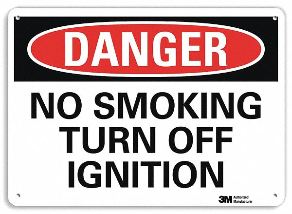 Danger Sign 7 in x 10 in Aluminum