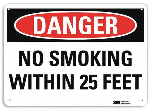 Danger Sign 7 inx10 in Plastic