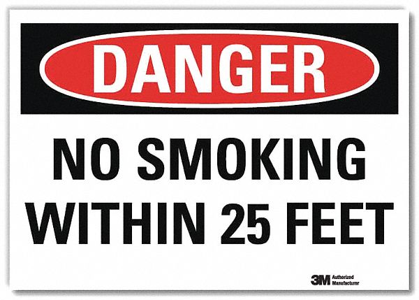 Danger Sign 7 in x 10 in Rflct Sheeting