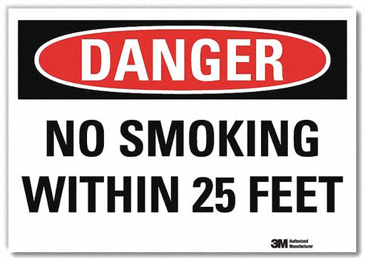Danger Sign 5inx7in Reflective Sheeting