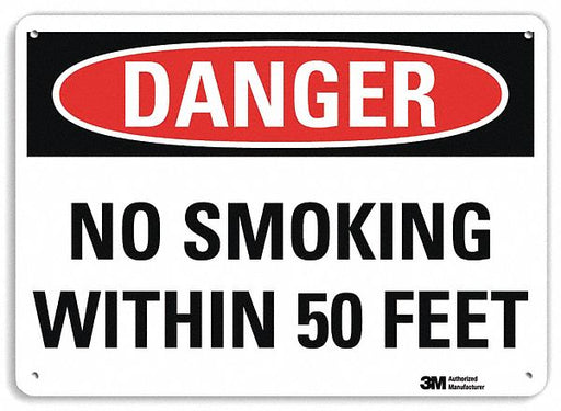 Danger Sign 10 inx14 in Plastic