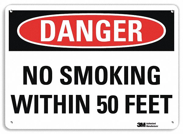 Danger Sign 10 inx14 in Plastic
