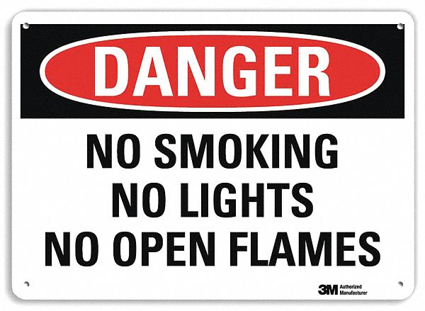 Danger Sign 7 inx10 in Plastic