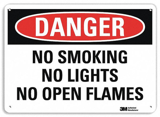 Danger Sign 10 inx14 in Plastic