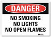 Danger Sign 5 in x 7 in Rflct Sheeting