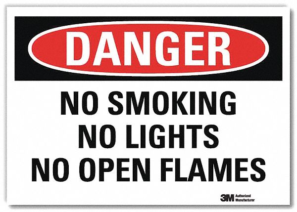 Danger Sign 7 in x 10 in Rflct Sheeting