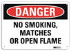 Danger Sign 10 inx14 in Plastic