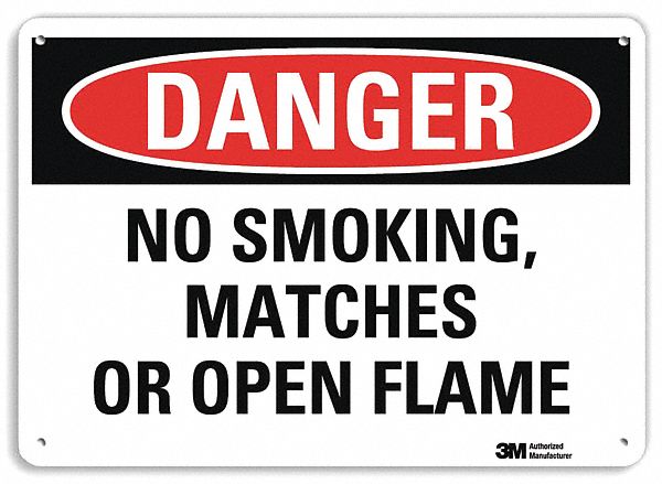 Danger Sign 10 inx14 in Plastic