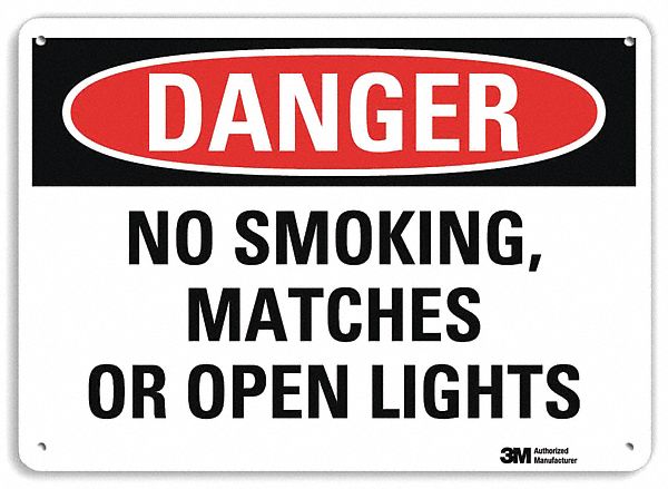 Danger Sign 7 in x 10 in Aluminum
