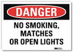 Danger Sign 5 in x 7 in Rflct Sheeting