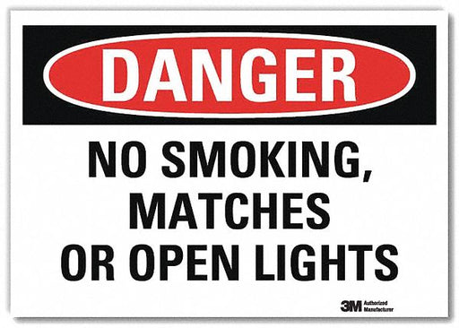 Danger Sign 7 in x 10 in Rflct Sheeting