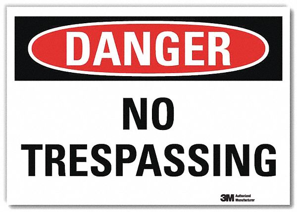 Danger Sign 10inx14in Reflctv Sheeting