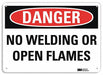 Danger Sign 7 in x 10 in Plastic