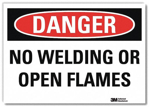Danger Sign 5 in x 7 in Rflct Sheeting