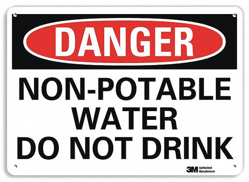 Danger Sign 7 inx10 in Plastic