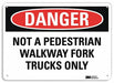 Danger Sign 7 inx10 in Plastic