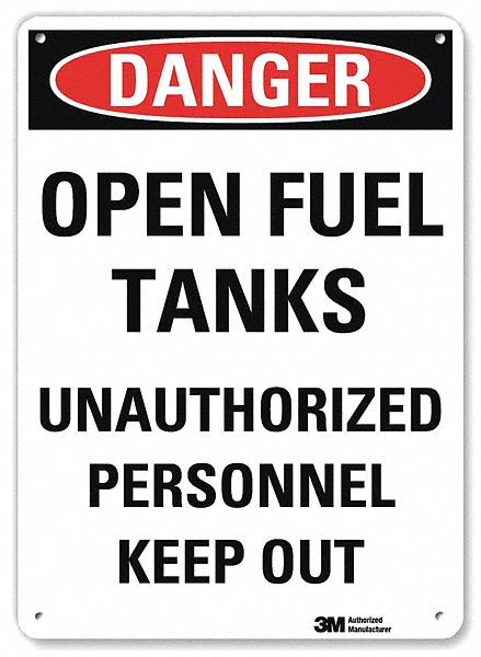 Danger Sign 10 in x 10 in Aluminum