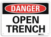 Danger Sign 7 in x 10 in Aluminum