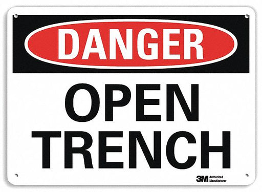 Danger Sign 10 in x 14 in Aluminum