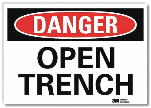 Danger Sign 7 in x 10 in Rflct Sheeting